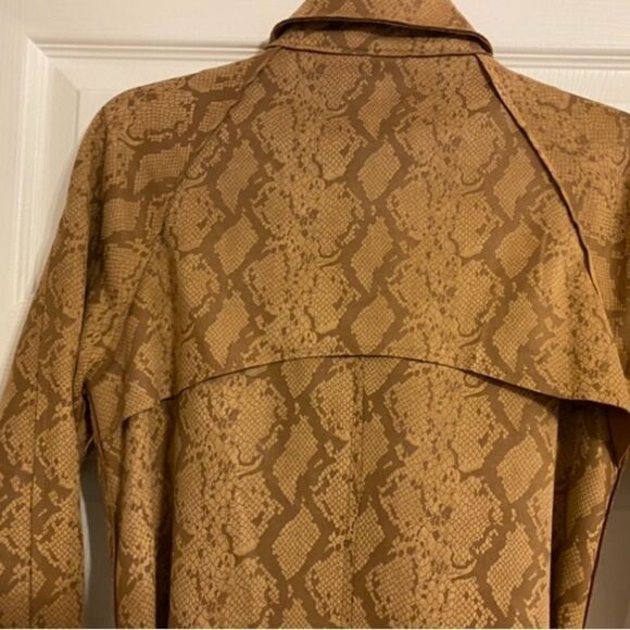 Women's Lucy Paris Chloe Snake Coat Belted Trench Size Medium EUC - Picture 9 of 10